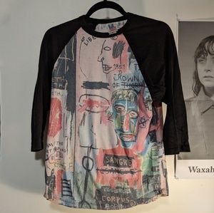 Basquiat Print Raglan
